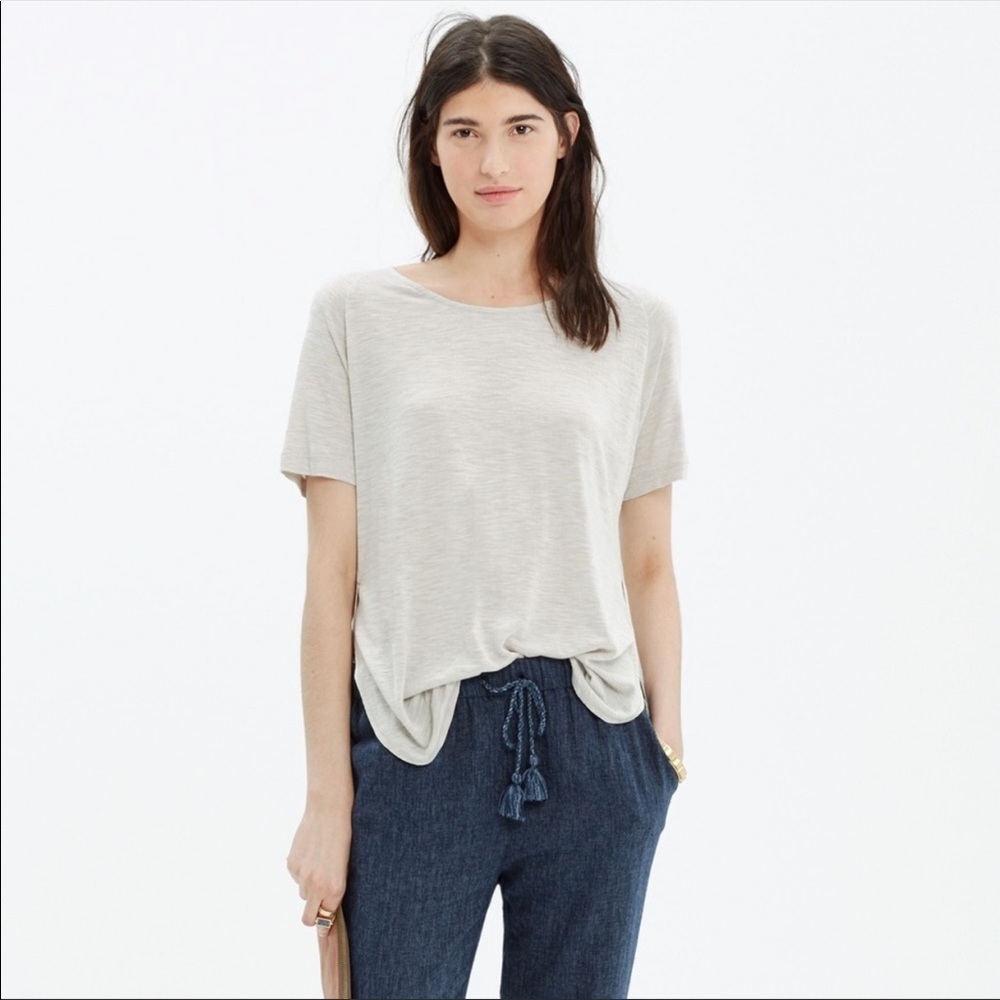 Madewell Anthem Side Slit Tee Size L